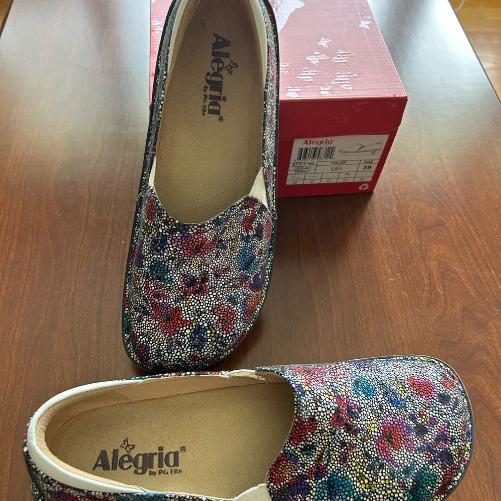 Alegria Colorful Patterned Slip-On Shoes
